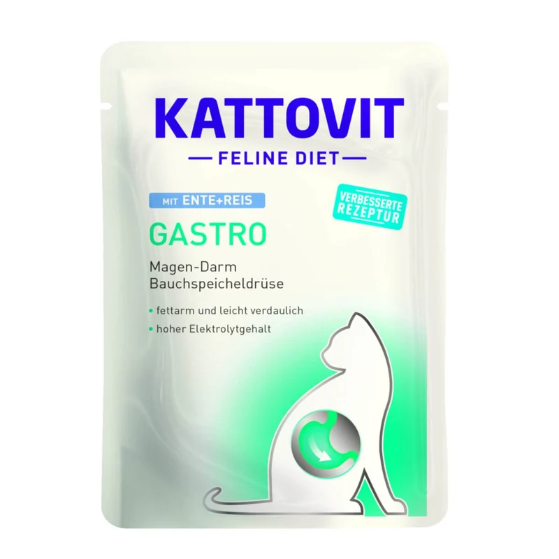 Kattovit Feline Diet Pouch Gastro mit Ente & Reis