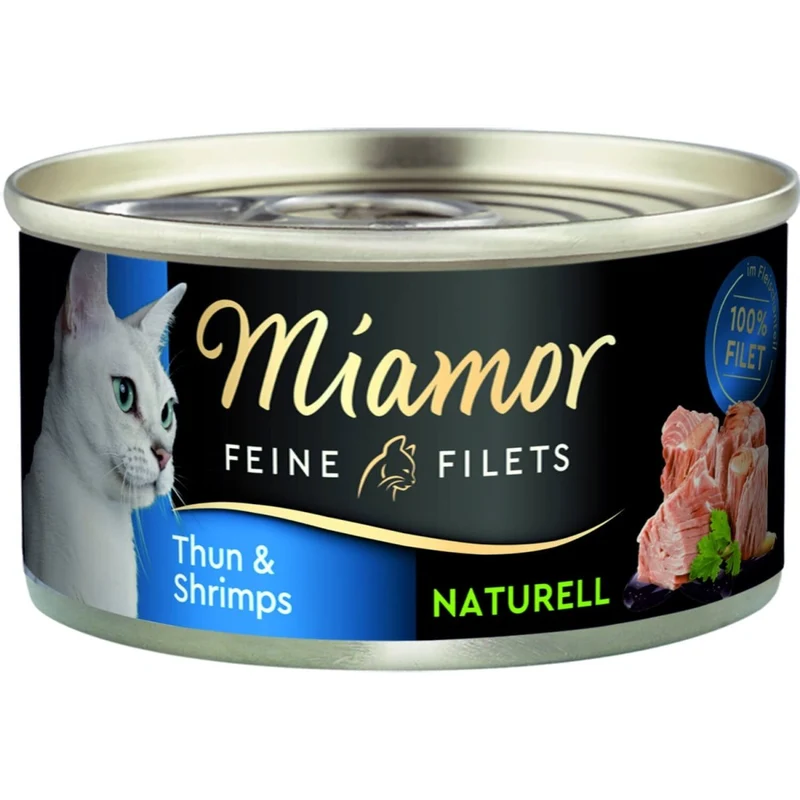 Miamor Feine Filets Naturell Thun & Shrimps
