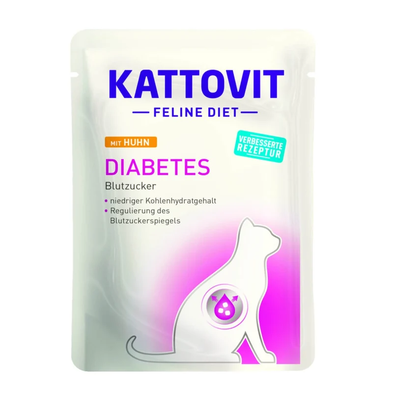 Kattovit Feline Diet Pouch Diabetes mit Huhn