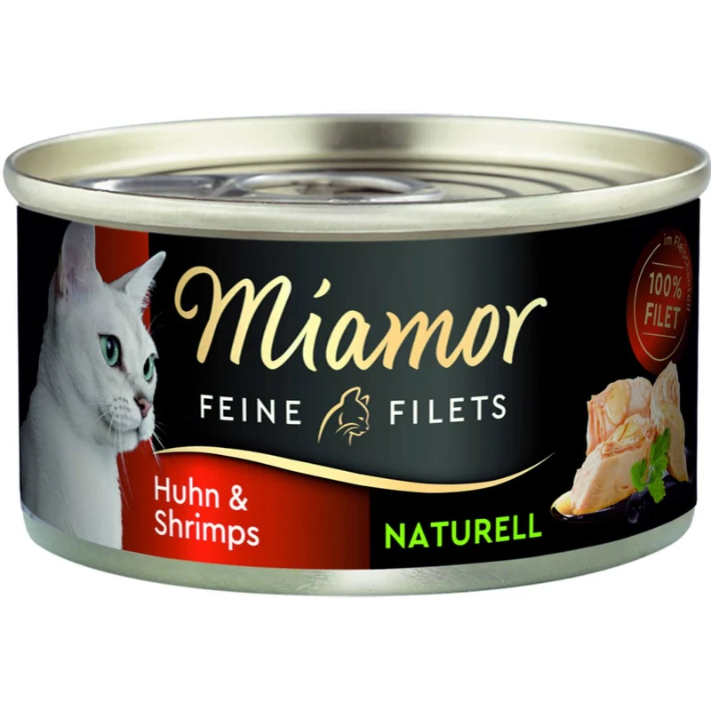 Miamor Feine Filets Naturell Huhn & Shrimps