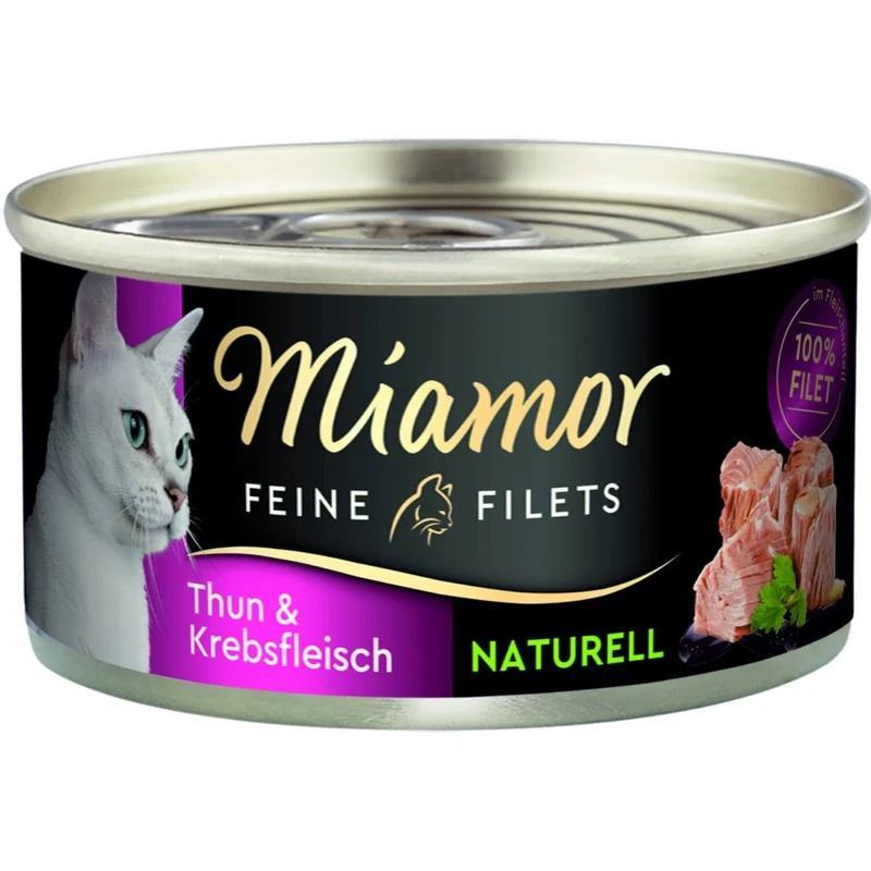 Miamor Feine Filets Naturell Thun & Krebsfleisch