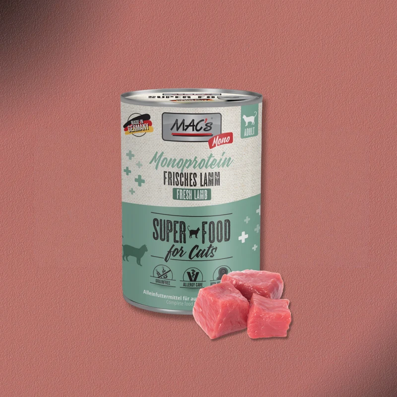 6x400g MAC's Cat Mono frisches Lamm