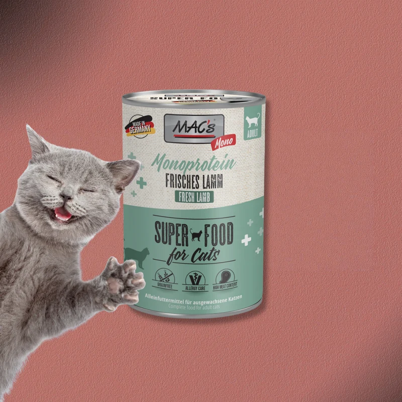 6x400g MAC's Cat Mono frisches Lamm
