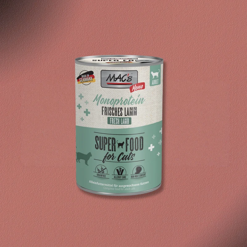 6x400g MAC's Cat Mono frisches Lamm