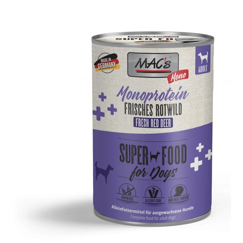 MACs Dog Monoprotein Frisches Rotwild