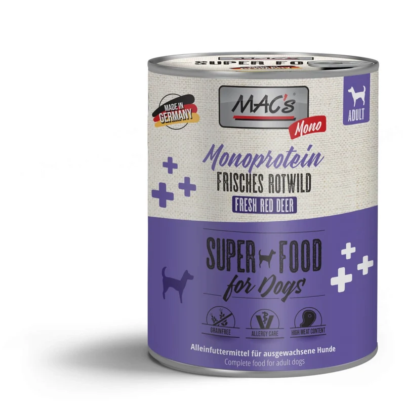 MACs Dog Monoprotein Frisches Rotwild