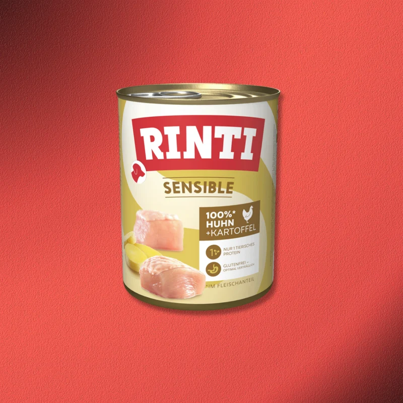 30x800g Rinti Sensible - Huhn & Kartoffel